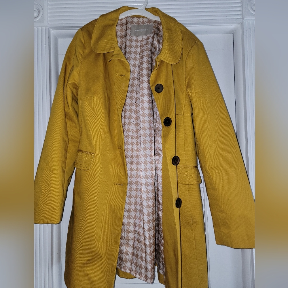 Banana Republic mustard peacoat